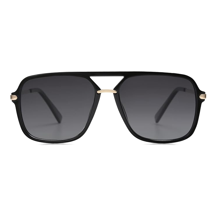 Lentes TAC polarizadas UV400. Para mujeres y hombres. Cuadrados, tipo aviador con tonos de los años 90.