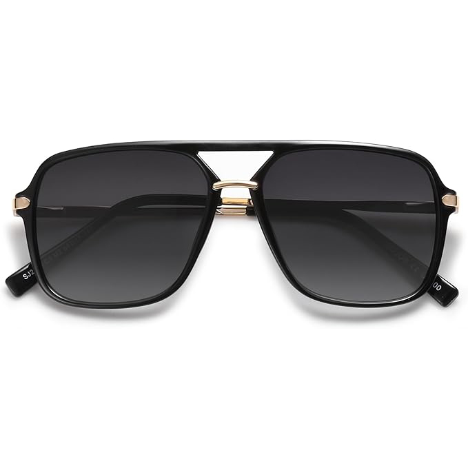 Lentes de sol tipo aviador de estilo clásico. Con reminiscencias de los años 90s. Viene con protección UV 400