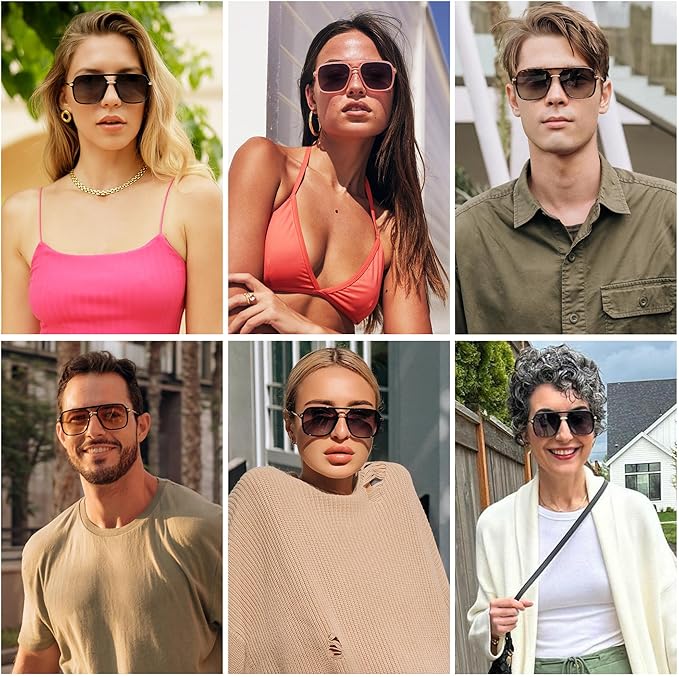 Personas de diversas edades utilizando los lentes de sol SOJOS